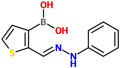 (image for) MC080167 {2-[(E)-(2-Phenylhydrazin-1-ylidene)methyl]thiophen-3-yl}boronic acid